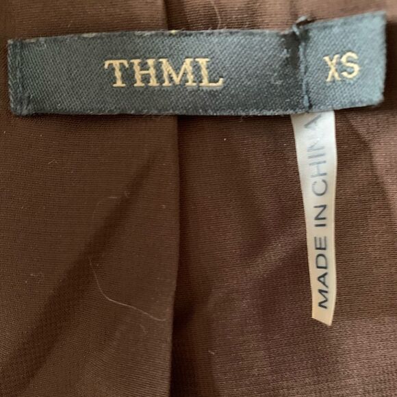 THML women’s brown moto jacket sz XS - Picture 4 of 6